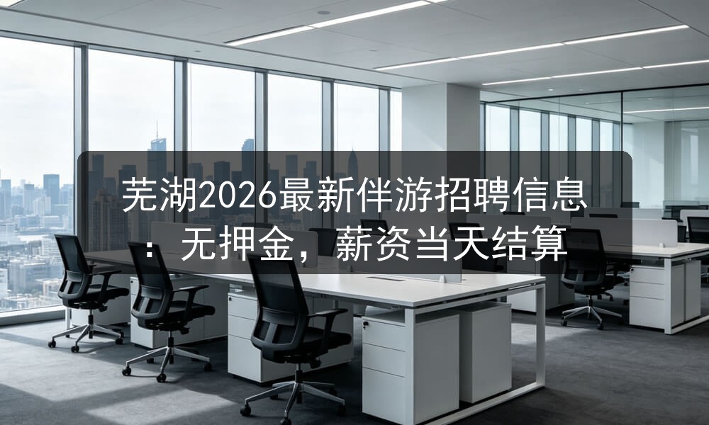 芜湖2026最新伴游招聘信息：无押金，薪资当天结算