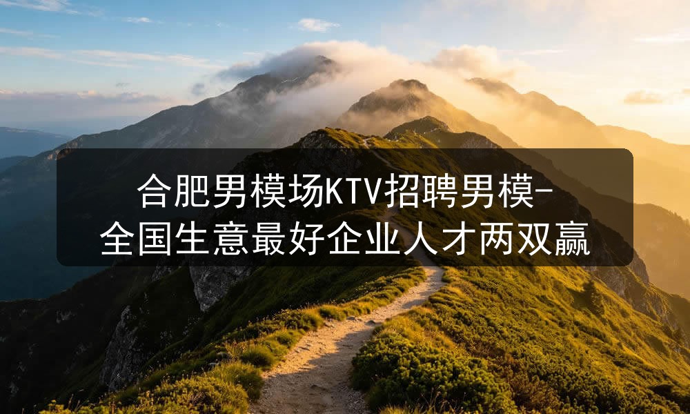 合肥男模场KTV招聘男模-全国生意最好企业人才两双赢